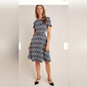 Anthropologie Sunday in Brooklyn Black and White Patterned Dress